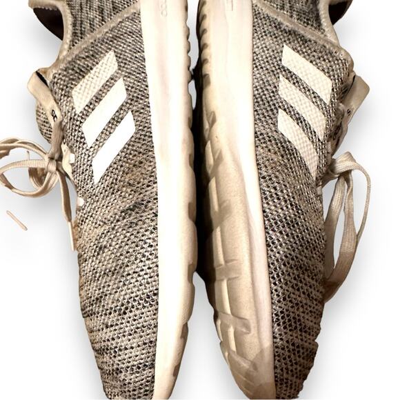 Adidas Women's Cloudfoam Pure Athletic White & Gray Running Shoes Sz 10 - Picture 10 of 11